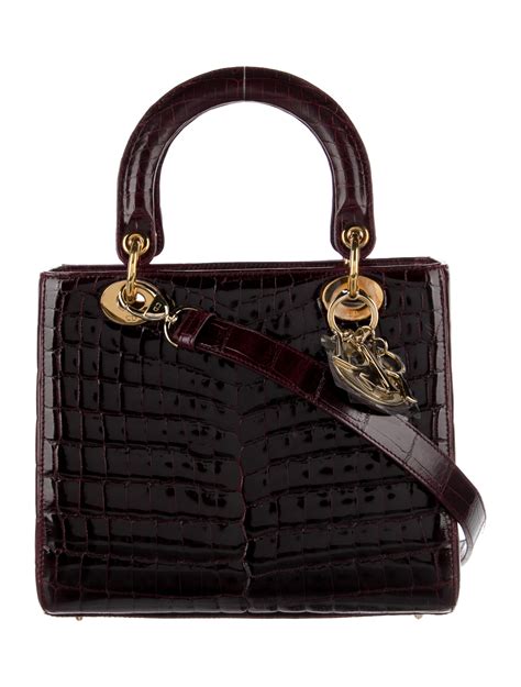 dior bag rectangle|Dior crocodile bag.